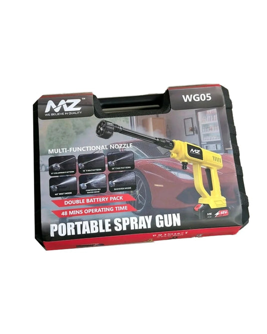 MZ WG05 Portable Spray Gun – 18.5 V High-Pressure Washer with Dual Battery & Multi-Mode Nozzle